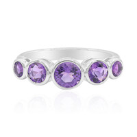 Anillo en plata con Amatista de Bolivia