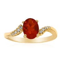 Anillo en oro con Ópalo de fuego de México (CIRARI)