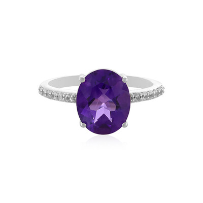 Anillo en plata con Amatista de Siberia