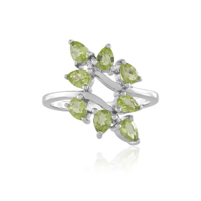 Anillo en plata con Peridoto