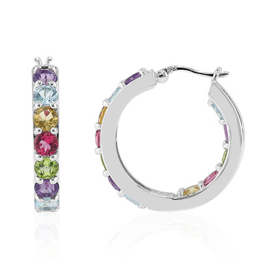 Pendientes en plata con Topacio azul cielo