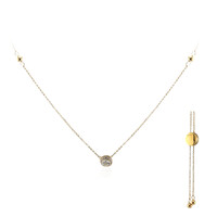 Collar en plata con Topacio blanco