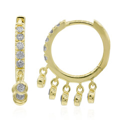 Pendientes en oro con Diamante I1 (H)  (CIRARI)