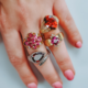 Anillo en oro con Granate Hesonita