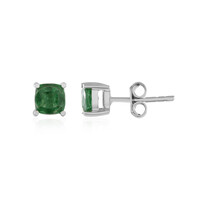 Pendientes en plata con Apatita verde