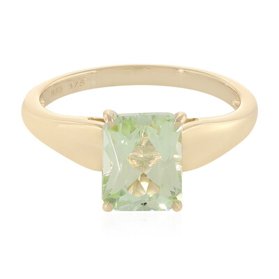 Anillo en oro con Cuncita verde menta