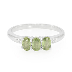 Anillo en plata con Zafiro de Mozambique