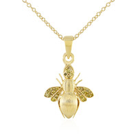 Collar en plata con Diamante I3 amarillo