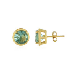 Pendientes en plata con Fluorita verde