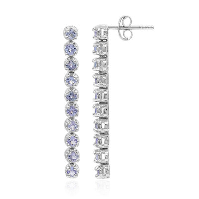 Pendientes en plata con Tanzanita