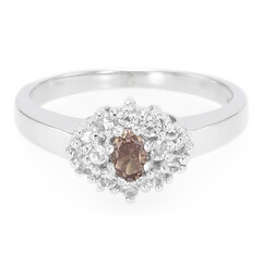 Anillo en plata con Granate de Tanzania de color cambiante