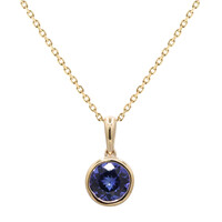 Collar en oro con Tanzanita AAA (CIRARI)