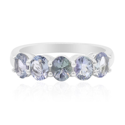 Anillo en plata con Tanzanita sin calentar