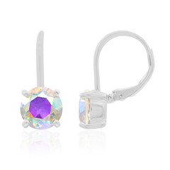 Pendientes en plata con Cuarzo Rayo de luna