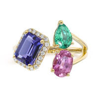 Anillo en oro con Tanzanita AAA (CIRARI)