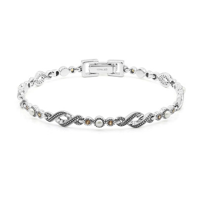 Brazalete en plata con Perla Freshwater