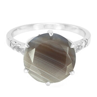 Anillo en plata con Ágata de Botsuana