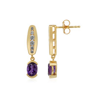 Pendientes en plata con Amatista