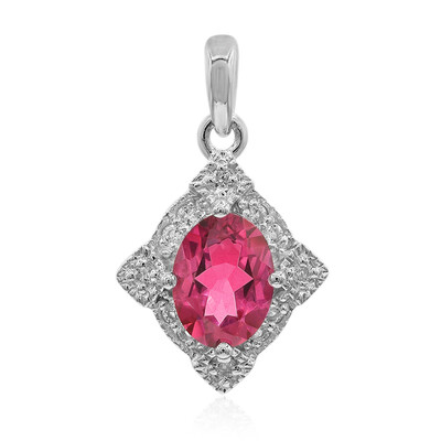 Colgante en plata con Topacio rosa