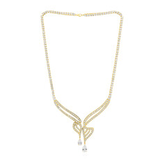 Collar en plata con Topacio blanco