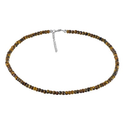 Collar en plata con Ojo de tigre