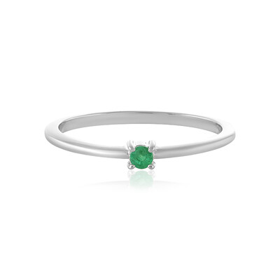 Anillo en plata con Esmeralda de Colombia