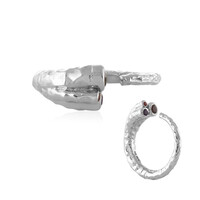 Anillo en plata con Granate de la India