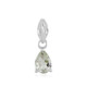 Colgante en plata con Amatista verde