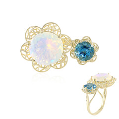 Anillo en oro con Ópalo de Welo (Ornaments by de Melo)