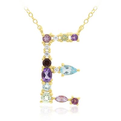 Collar en plata con Topacio azul suizo