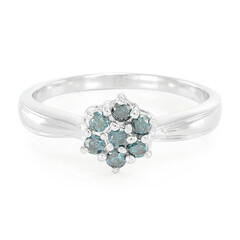 Anillo en plata con Diamante fantasía