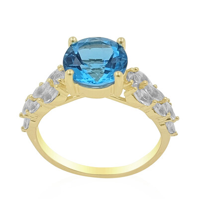 Anillo en oro con Topacio de Marambaia (de Melo)