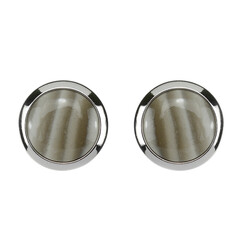 Pendientes en plata con Silex de la Sierra de Santa Cruz