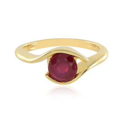 Anillo en plata con Rubí de Madagascar