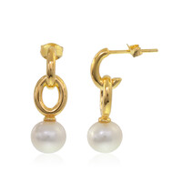 Pendientes en plata con Perla Freshwater