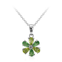 Collar en plata con Peridoto de Birmania