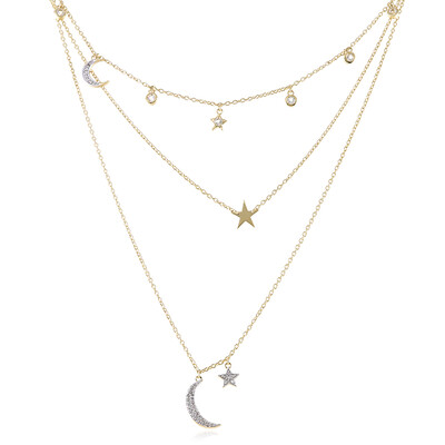 Collar en plata con Topacio blanco (M de Luca)