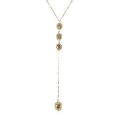 Collar en oro con Diamante champán I2