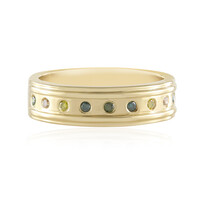 Anillo en plata con Diamante amarillo I2