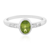 Anillo en plata con Peridoto