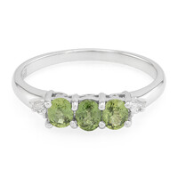 Anillo en plata con Zafiro de Mozambique