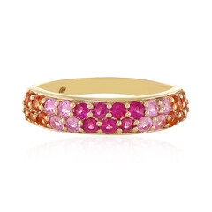 Anillo en oro con Zafiro rosado (Adela Gold)