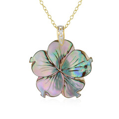 Collar en plata con Concha de Abalone (Gems en Vogue)
