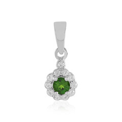 Colgante en plata con Diópsido de Rusia