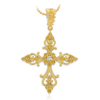 Collar en plata con Zafiro amarillo (Dallas Prince Designs)