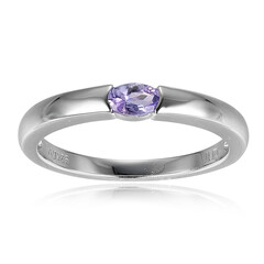 Anillo en plata con Tanzanita