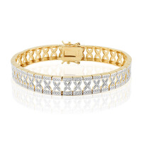 Brazalete en plata con Diamante I3 (I)