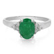 Anillo en plata con Esmeralda de Bahía