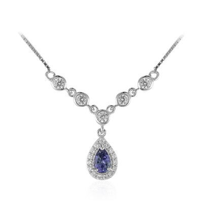 Collar en plata con Tanzanita