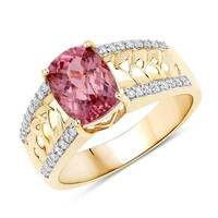 Anillo en oro con Turmalina rosa AAA (SUHANA)